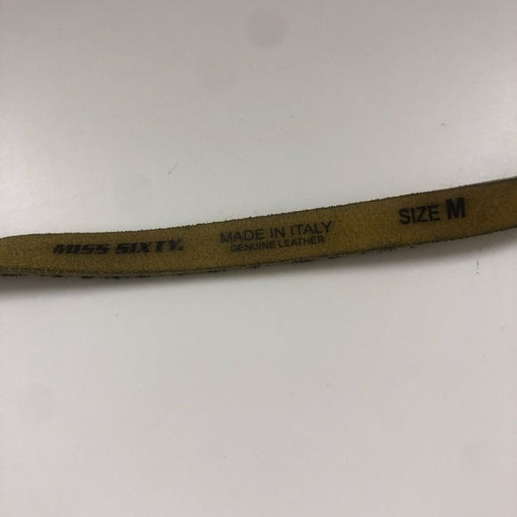 Miss Sixty Leopard print  Ponyhair belt size M - Picture 3 of 4